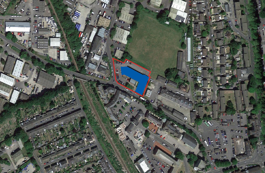 Site plan at Dorchester