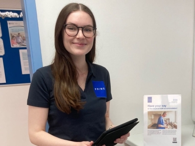 Kayleigh Fletcher of Prime plc conducting staff surveys