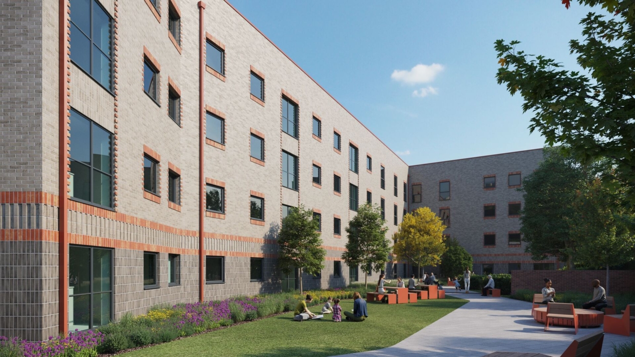 CGI of the proposed Oak House development