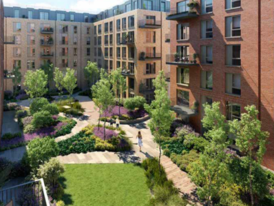 Example building showing gardens and building