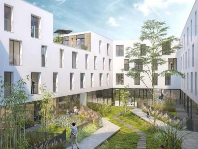 Example building showing gardens and building